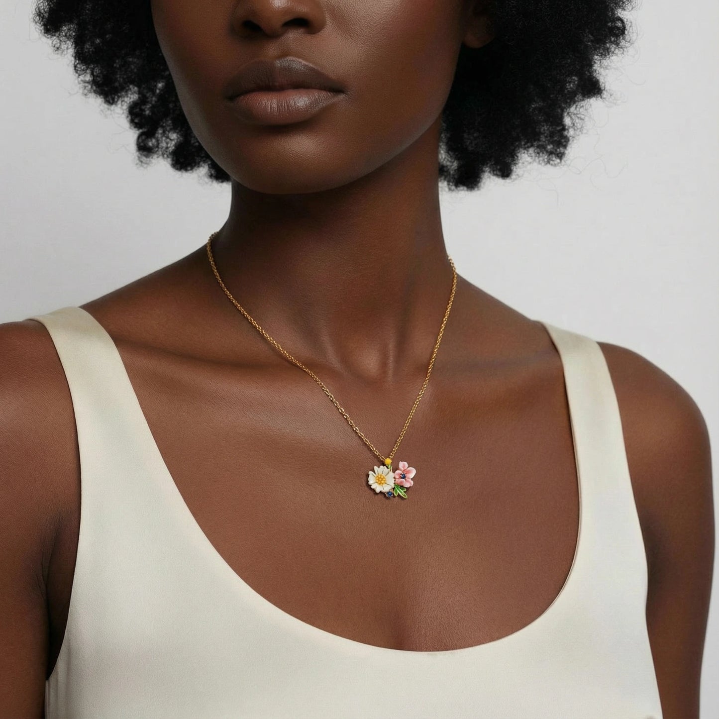 Floral Medallion Necklace
