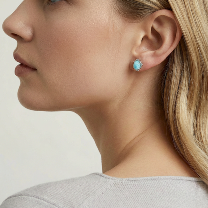 Larimar Ocean Studs